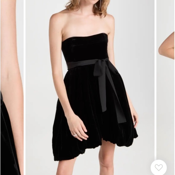 Cara Cara Veronica velvet dress in Black - Picture 2 of 9